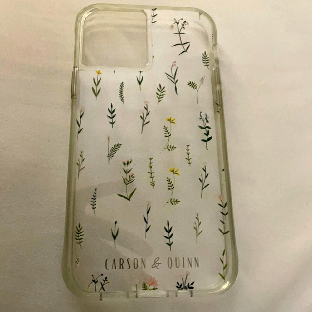 IPhone 12 Cute Clear Floral case 🌺